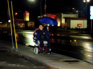 Lady on a Wheelchair